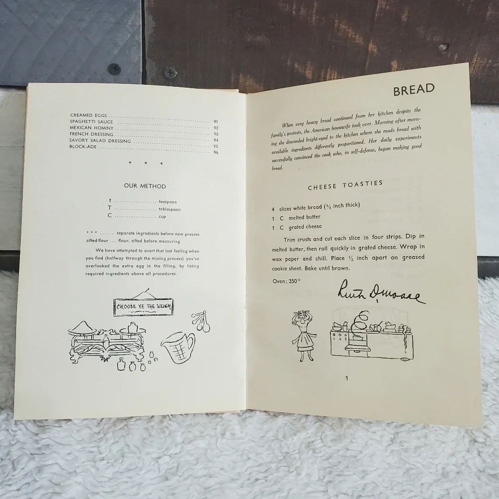 𝅺VINTAGE VTG Operation Vittles 1949 Hardcover Recipe Cookbook